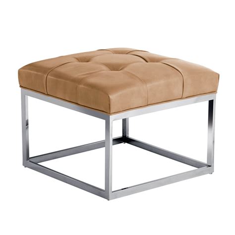 fabric ottoman with metal legs|small square ottoman with legs.